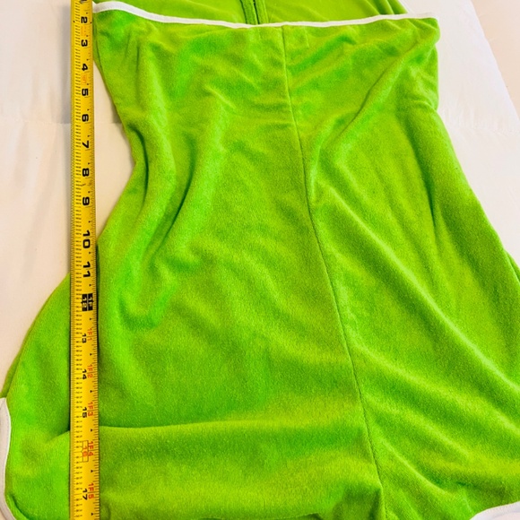 Lime Green Women’s Halter Top Romper - Picture 5 of 6